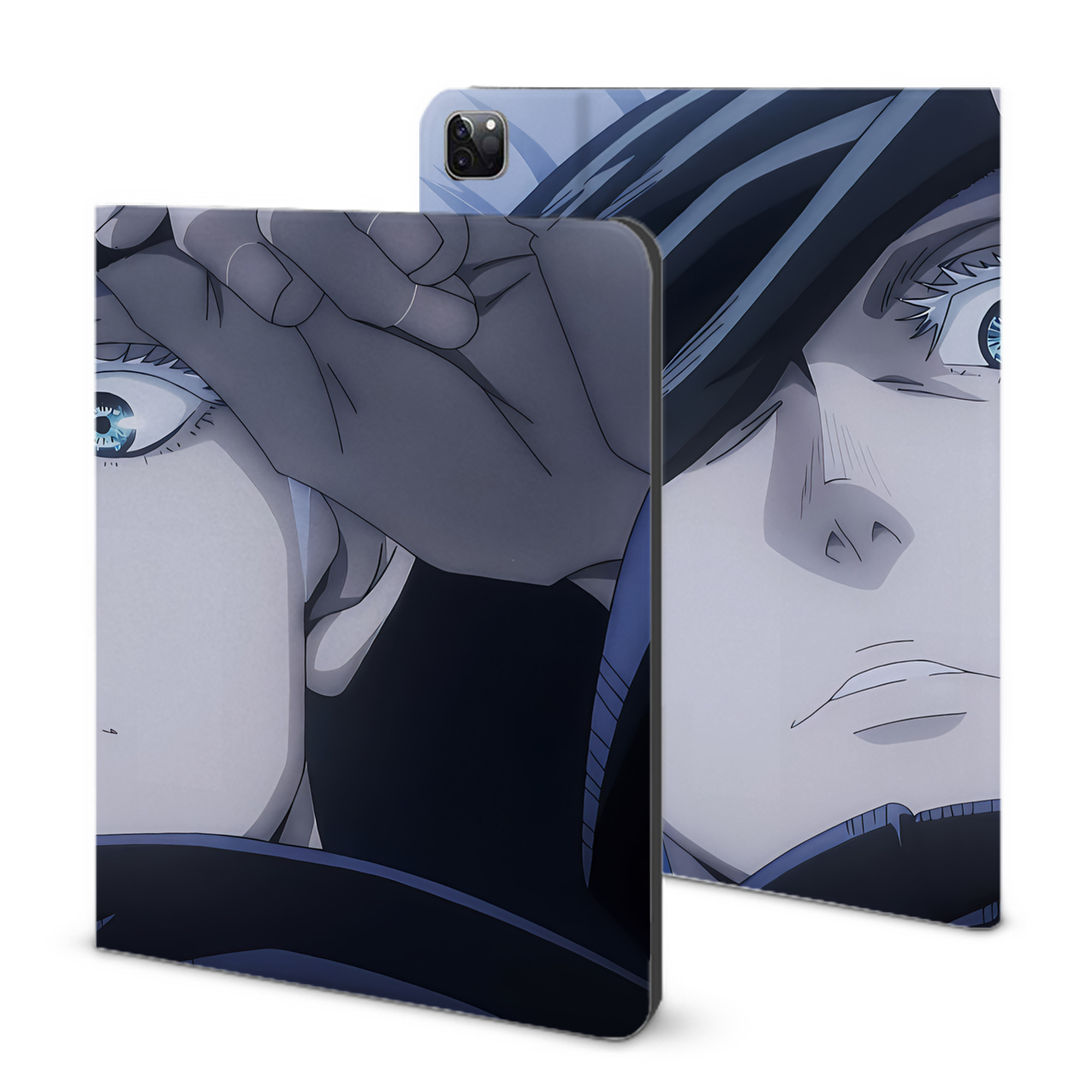 （画像用） 呪術廻戦 Jujutsu Kaisen IPad ケース ブック型 PUレザー TPU 耐衝撃 軽量 薄型 ペン収納なし 全面保護 IPad 各モデル対応